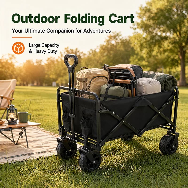 Free shipping Fast 3-Day Delivery to Poland & 4-Day to Germany Multifunctional cart Outdoor Camping Vehicle Folding Gathering Style Camping Site