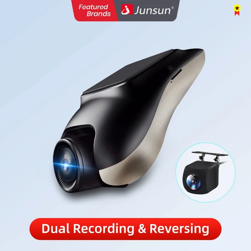 Junsun New 720P dashcam ADAS Mini Car DVR 120°FOV Auto Video Hidden Recorder Type Dash Cam for Android Support Rear Parking Cam