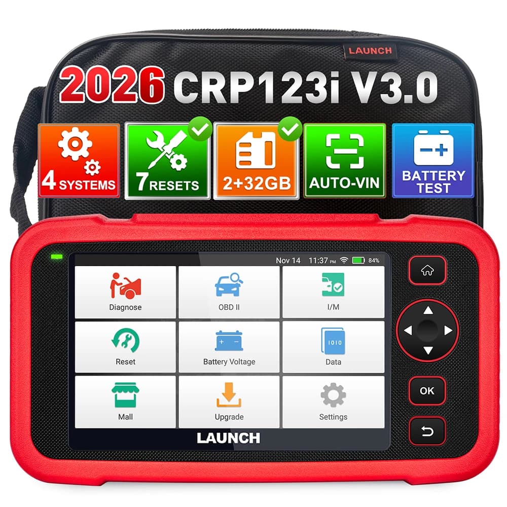 2026 New LAUNCH X431 CRP123I V3.0 Free Update, 4 System Diagnostic Tools with 7 Reset Service , Auto VIN Scan,CANFD DOIP