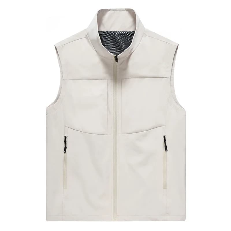 New Summer Men Mesh Thin Waistcoats Outdoor Minimalist Sleeveless Jackets Men Waterproof Breathable Quick-drying Vests Coats 6XL