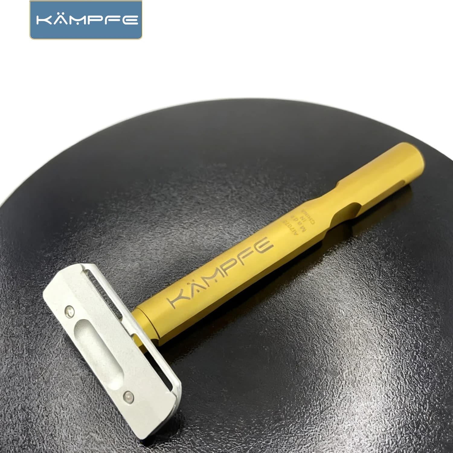 KAMPFE CNC Manual Razor Single edge Aluminum Safety Shaving Razor Mild for Sensitive Skin Father's Day Gift