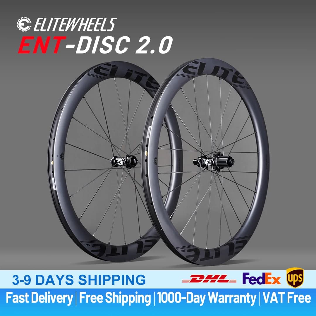 ELITEWHEELS ENT 2.0 Disc Brake Wheels 700C Carbon Wheelset Center Lock Bike UCI Quality Road Racing