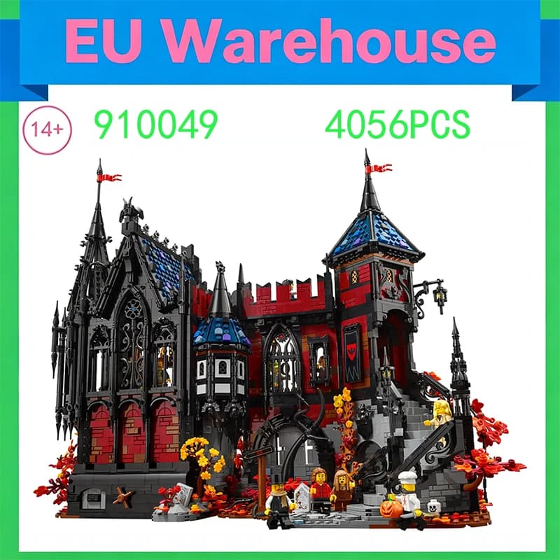 4056 Pieces Adventure In Transylvania Castle Building Blocks Toy Compatible With Set 910049 Model Bricks Adults Birthday Gifts
