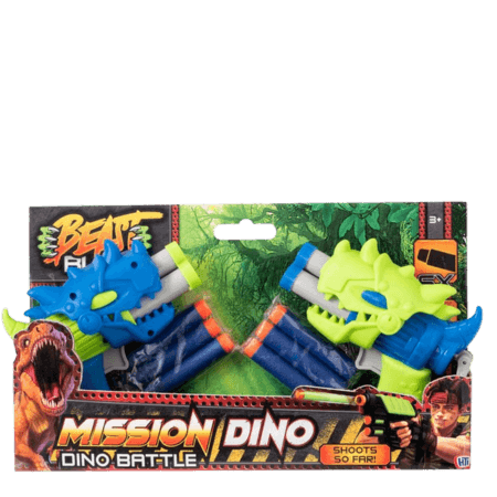 Beast Blitz Dino Battle Dart Guns Assorted