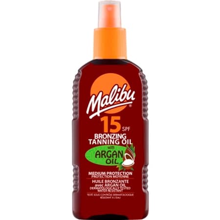 Malibu Tanning Oil Argan Oil SPF 15 - 200ml