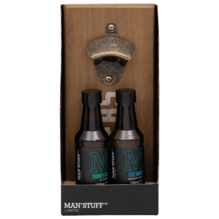 Technic Man' Stuff Bottle Opener & Bath Care Set