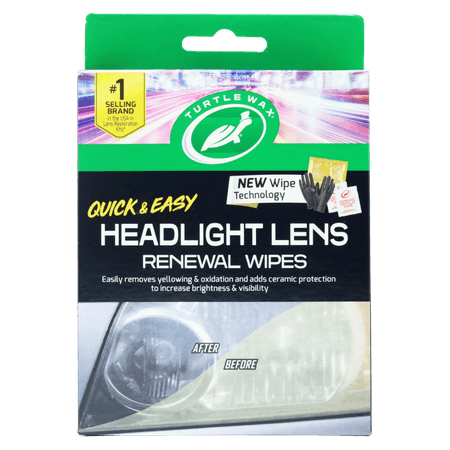 Turtle Wax Headlight Lens Renewal Wipes Kit