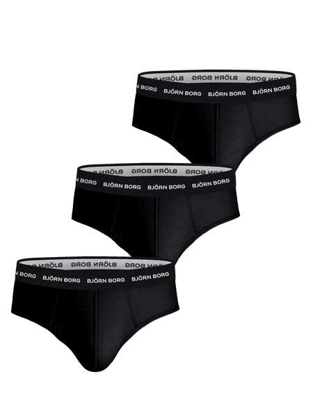 Björn Borg Cotton Stretch Brief 3-pack Black, M