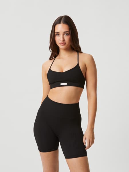 Björn Borg Studio Seamless Ribbed Strap Bra Black, XSS