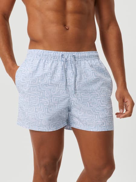 Björn Borg Borg Print Swim Shorts Blue, XL