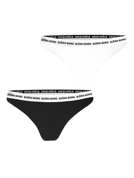 Björn Borg Core Logo Thong 2-pack Black, L