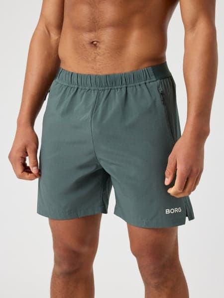 Björn Borg Borg Zip Shorts 7 Inch Green, XL