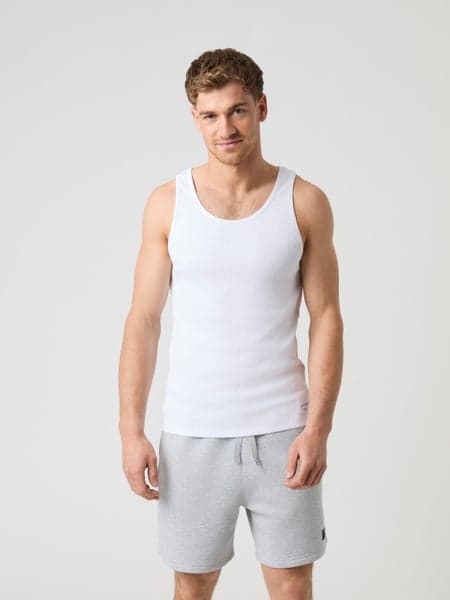 Björn Borg Centre Ribbed Tank White, M
