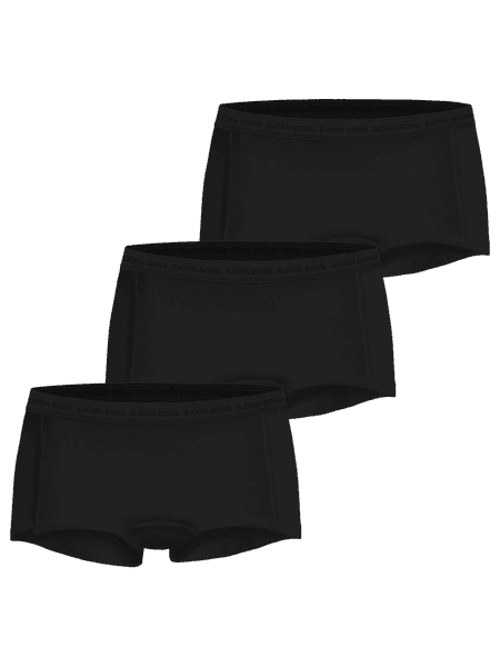 Björn Borg Everyday Cotton Boxer Shorts 3-pack Black, L
