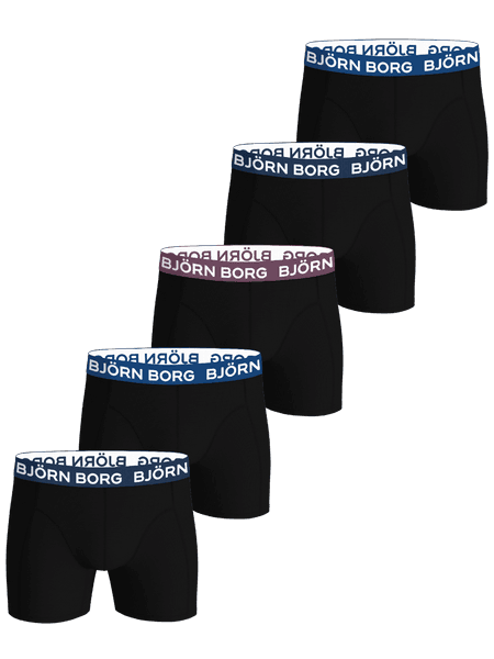 Björn Borg Cotton Stretch Boxers 5-pack Black, XXL