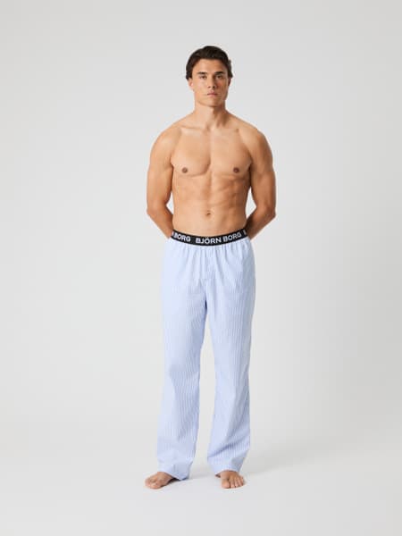 Björn Borg Core Woven Logo Pyjama Pants Blue, XS