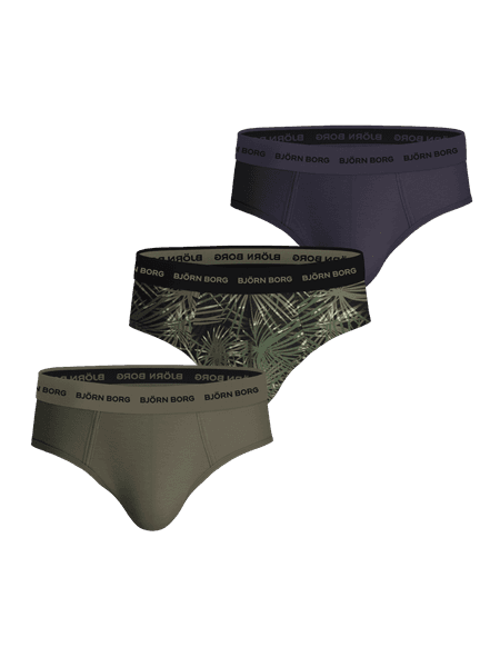 Björn Borg Cotton Stretch Briefs 3-pack Green, S