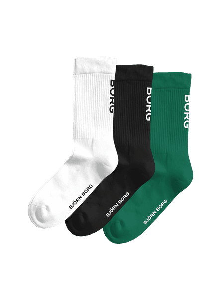 Björn Borg Classic Crew Socks 3-pack Black, 41-45