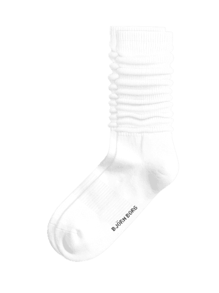 Björn Borg Classic Slouchy Crew Sock 1-pack White, 36-40