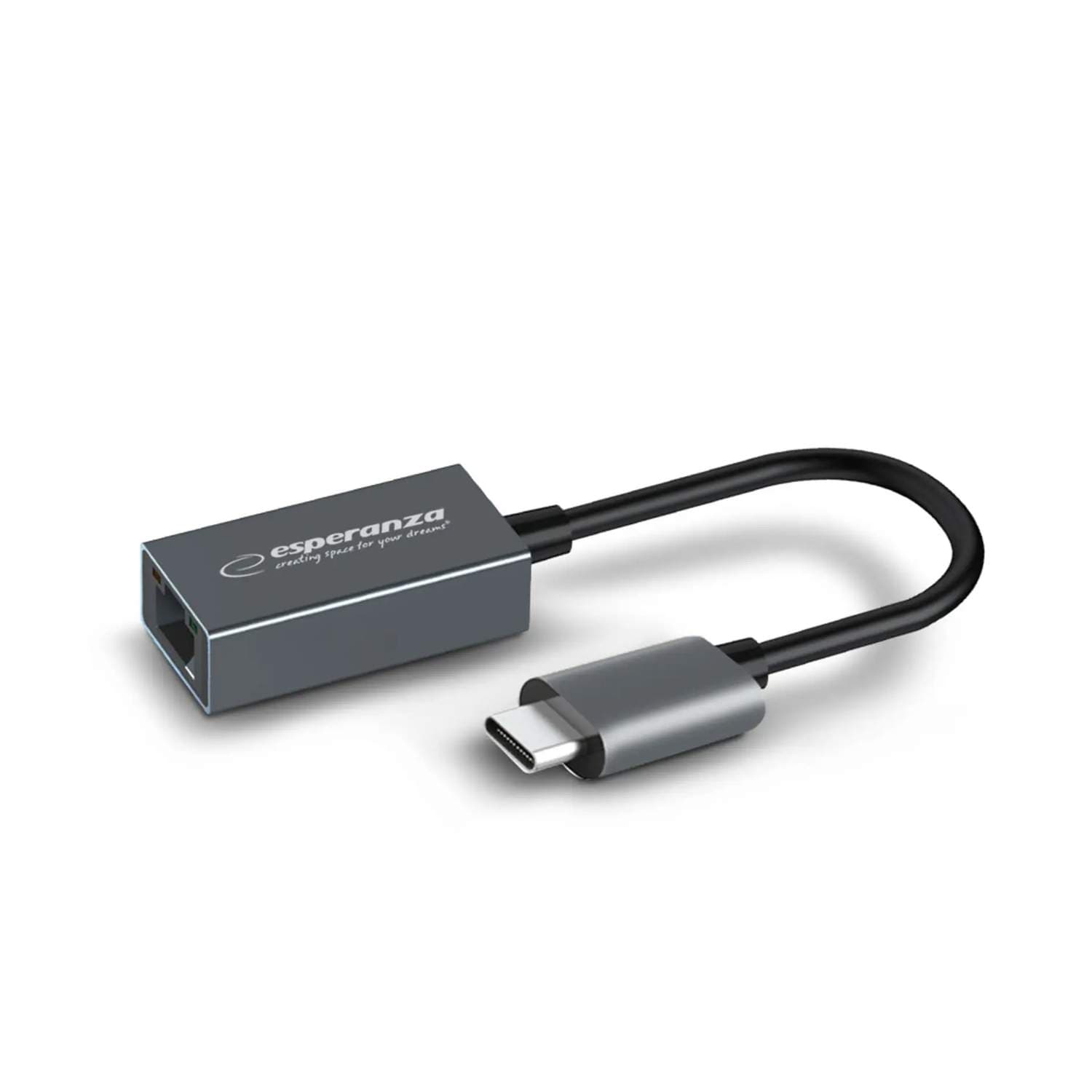 Verkkosovitin - RJ45 - USB Type C