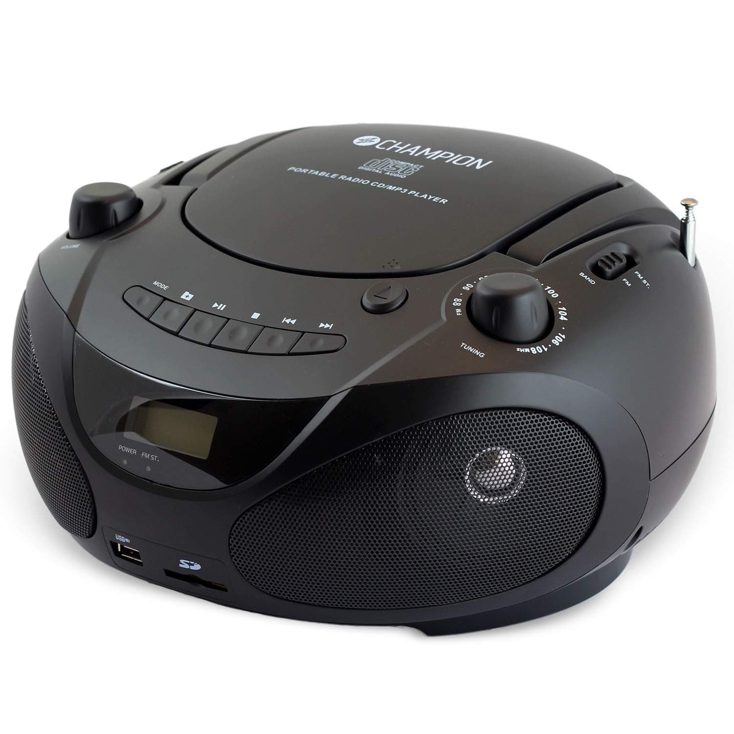 Boombox CD/Radio/MP3/USB musta