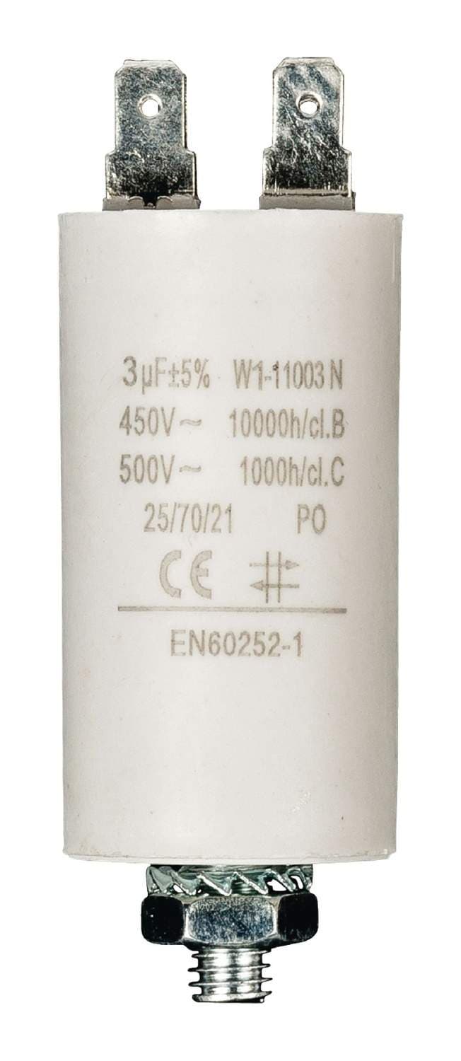 Kondensaattori 3.0uf / 450 v + Aarde
