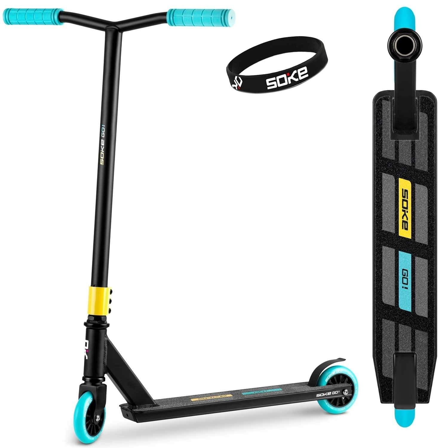 SOKE GO! Stunt Scooter keltainen sininen