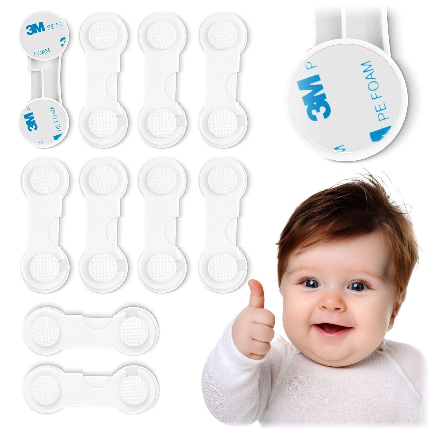 Ricokids 798300 kaapin avautumissuoja 10 kpl valkoinen