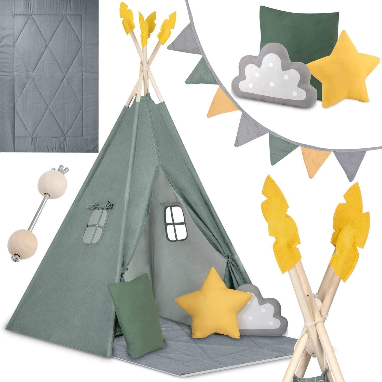 Lasten Tipi-teltta NK-406 Nukido - Vihreä