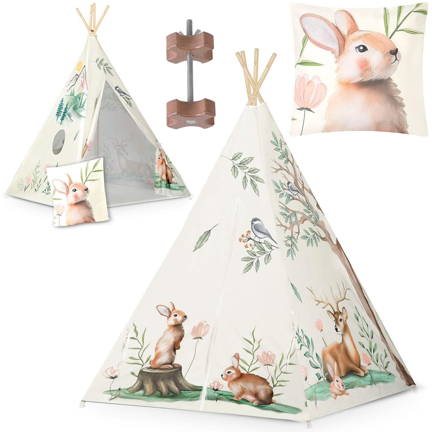 Lasten Tipi-teltta Nukido - beige