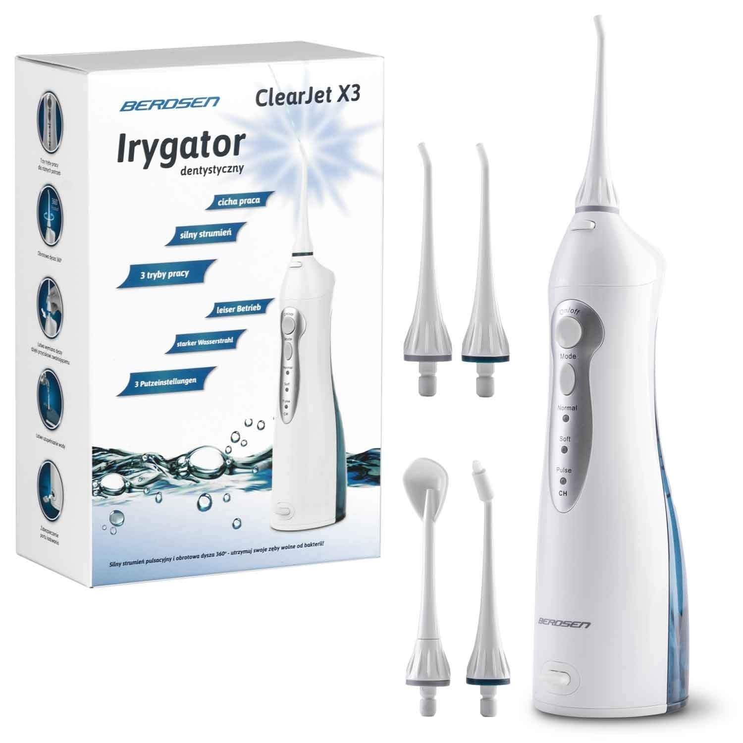 Langaton suuhuuhtelulaite Berdsen ClearJet X3