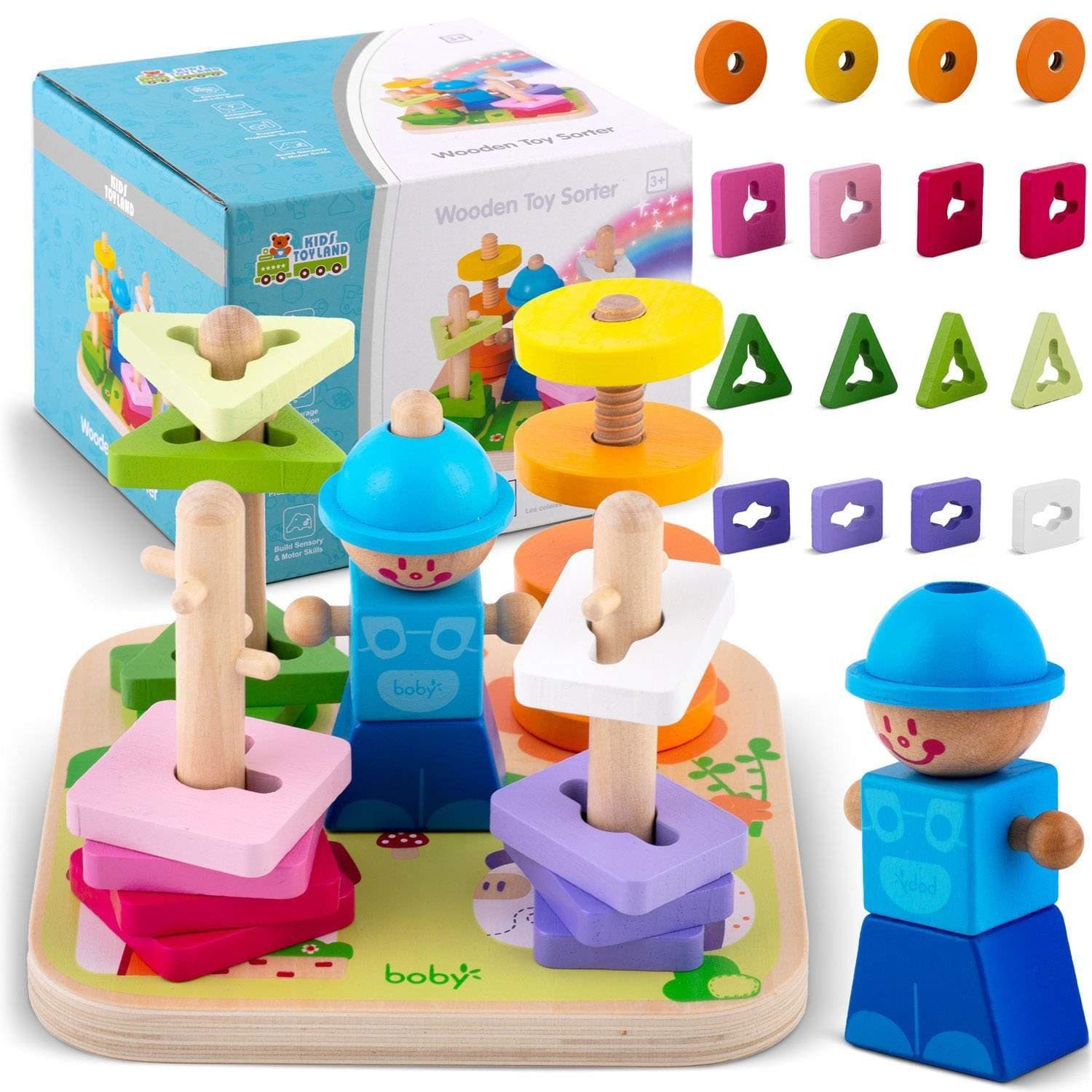 Puinen lajittelulelu - palapeli RK-866 Ricokids