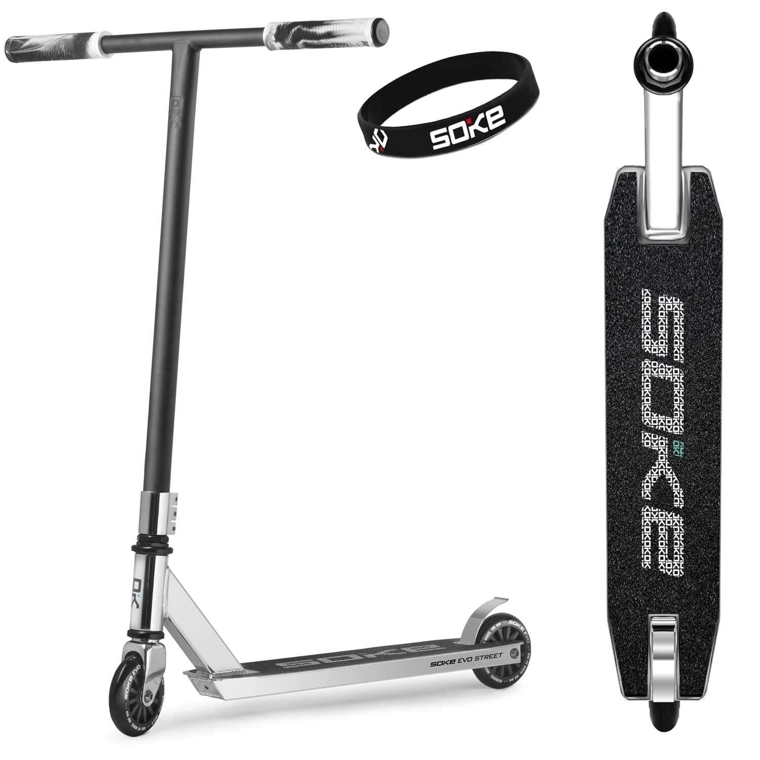 Temppuskootteri SOKE EVO Street Silver