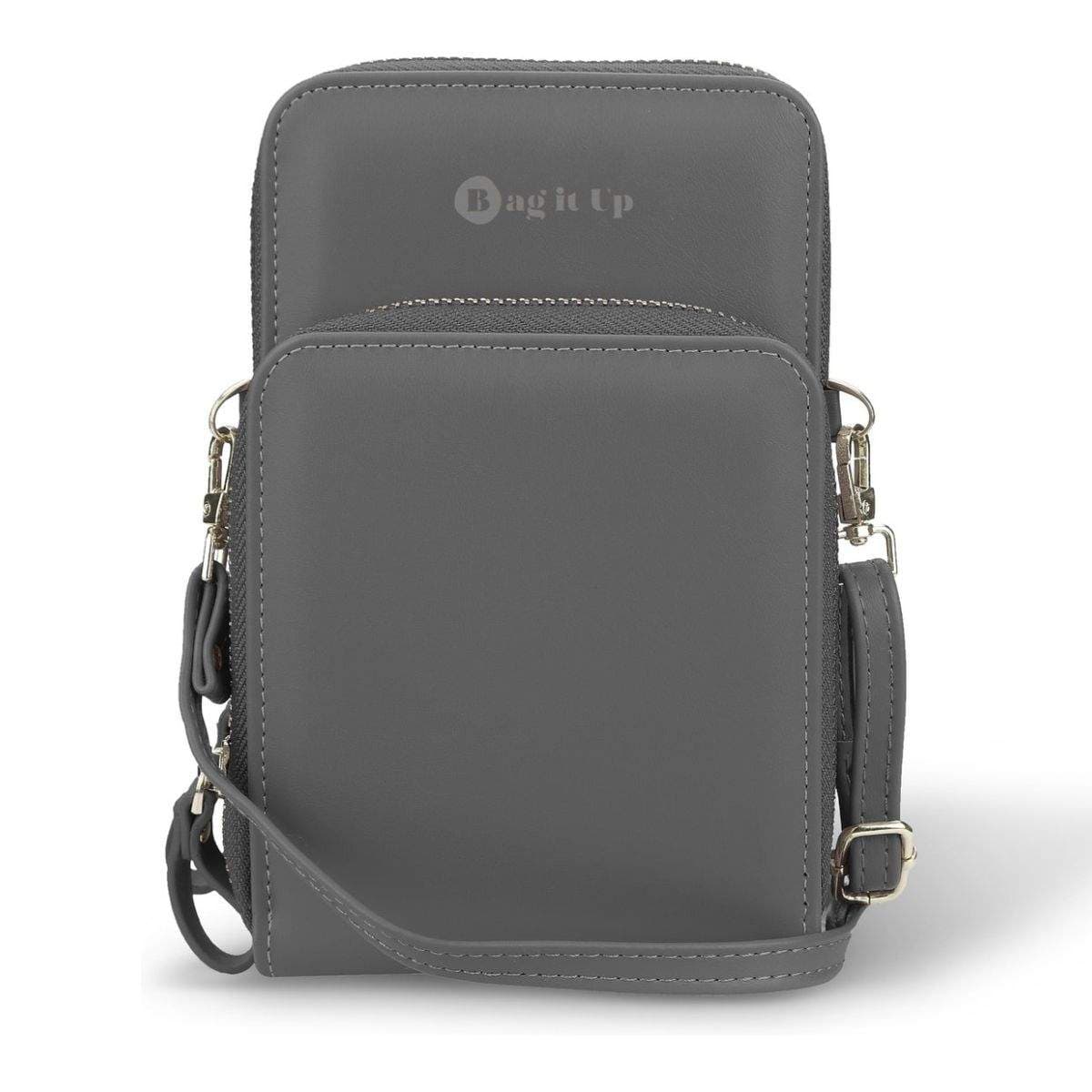 Pussi ylös! Crossbody laukku - harmaa