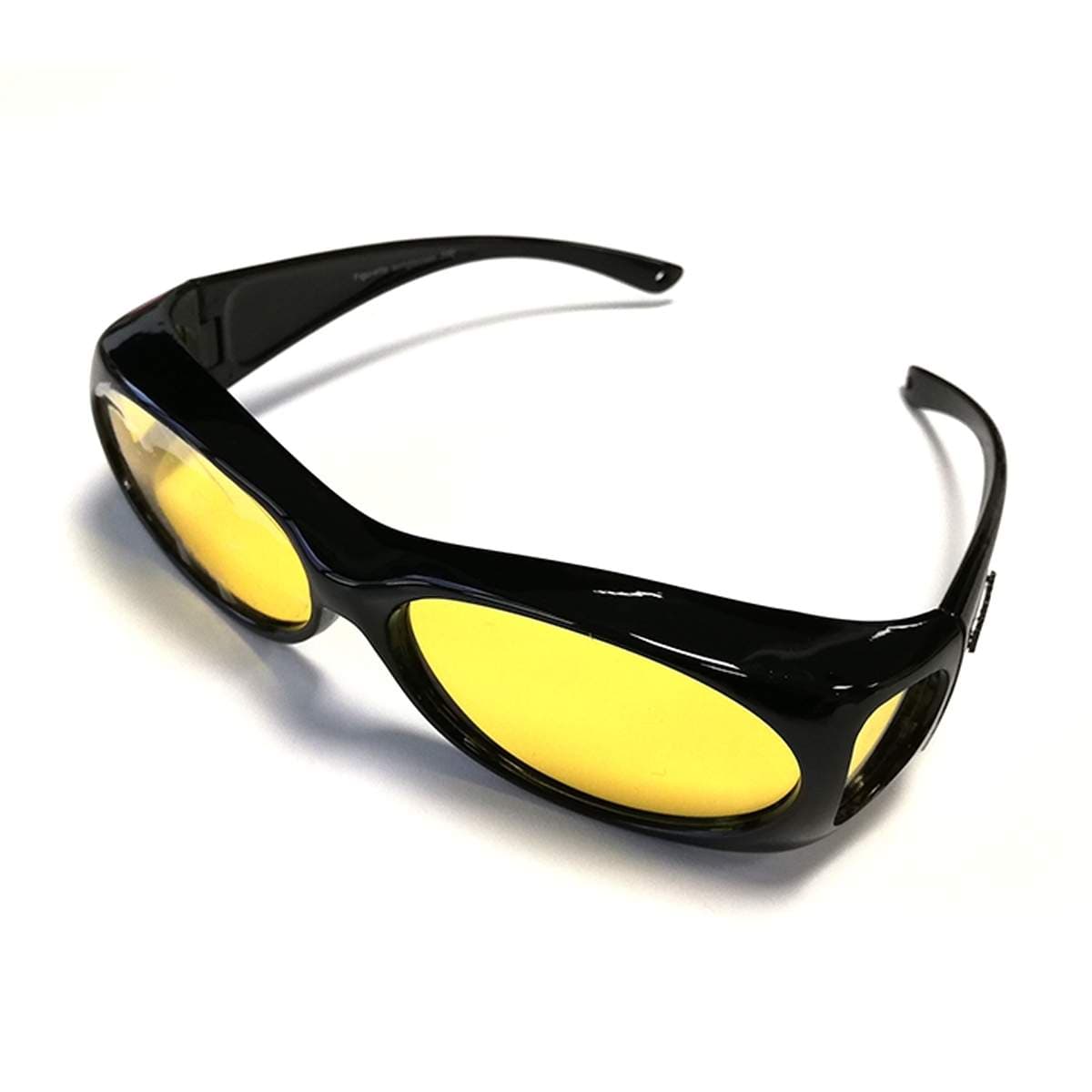 Figuretta - HD Glasses Fitover aurinkolasit - musta