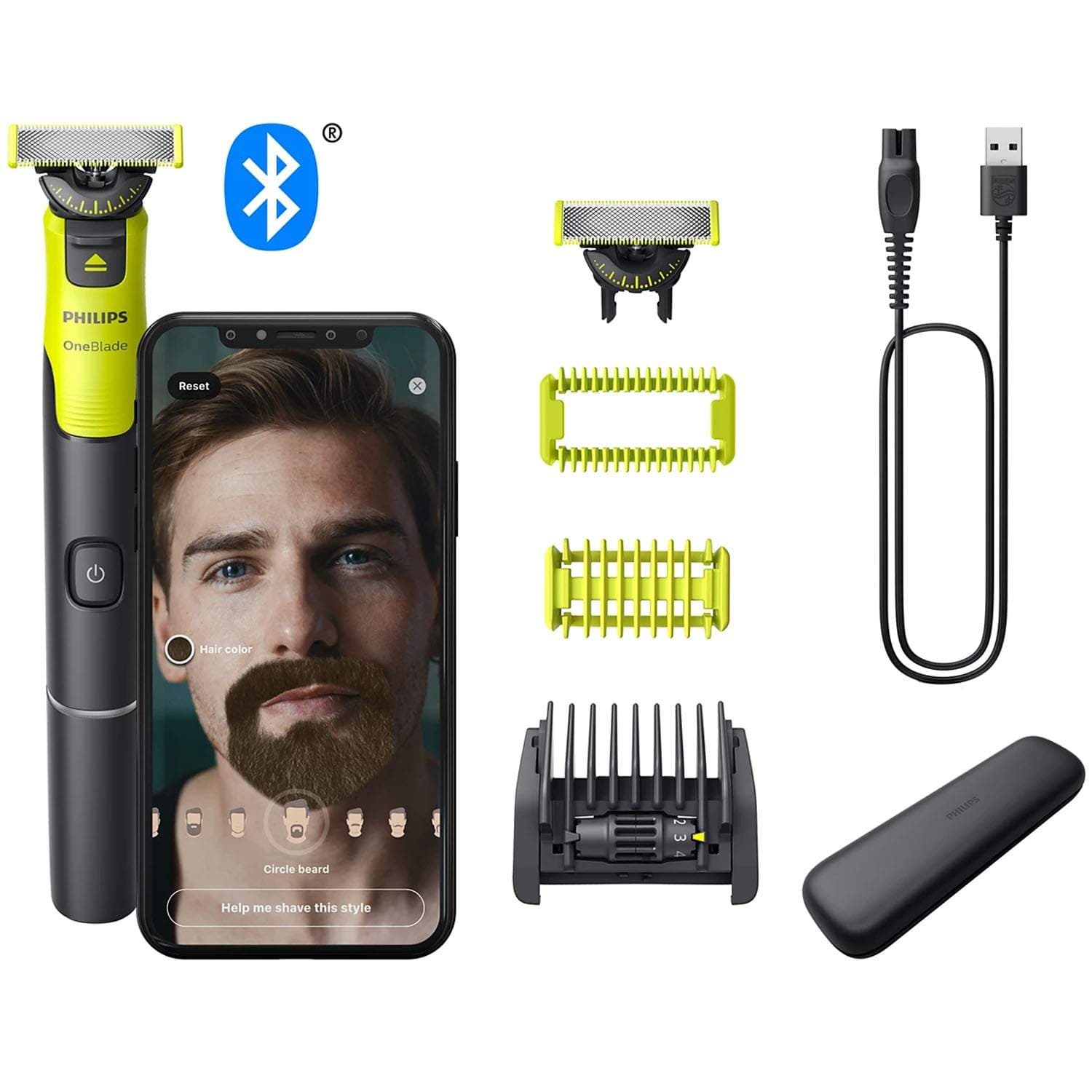 OneBlade 360, jossa on liitettävyys 5-in-1 Face + Body QP4631/65
