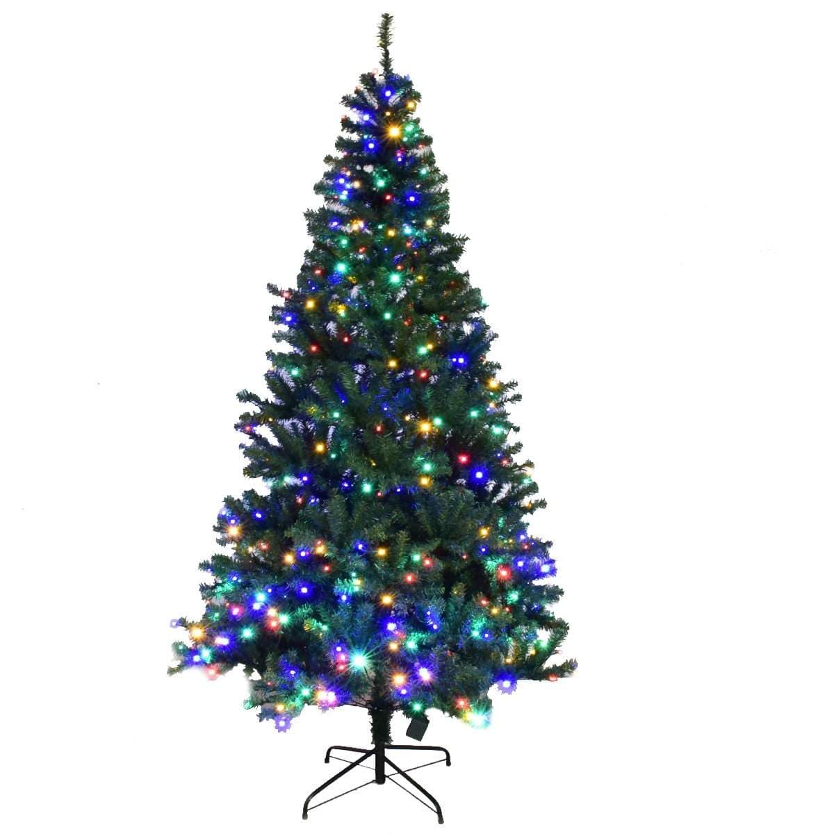 Keinotekoinen joulukuusi LED-valoilla, 210cm