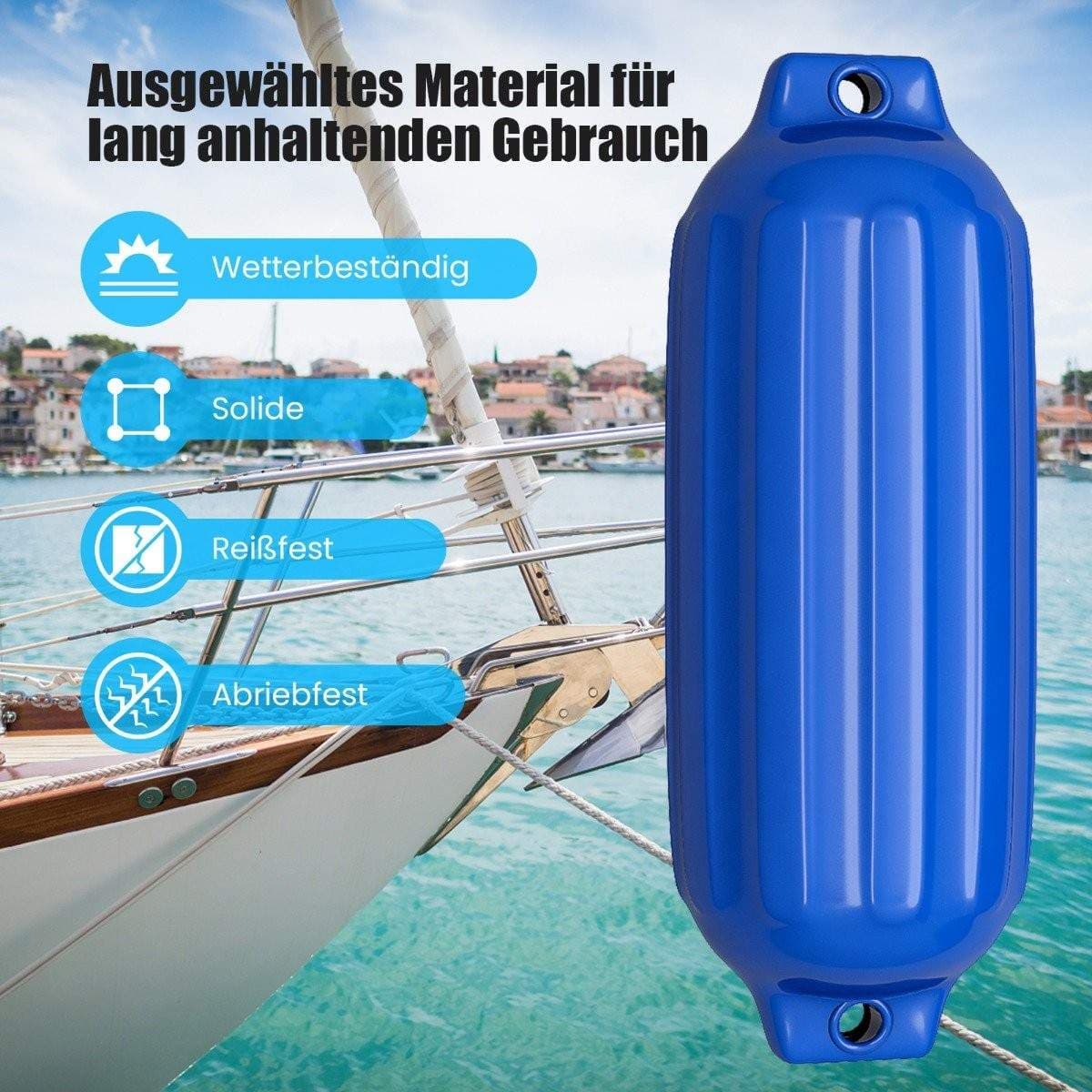 Veneen lokasuojat 4 kpl – kestävä PVC, helposti täytettävä