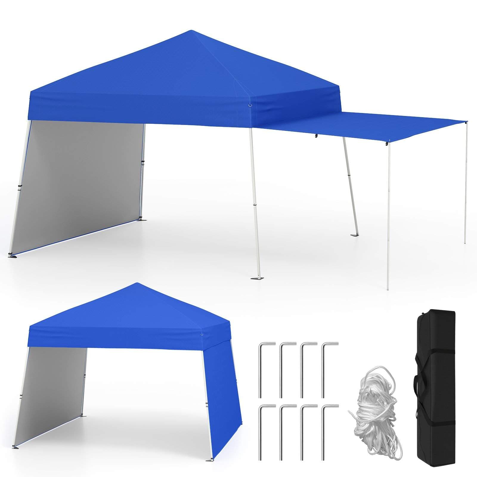 Pop-Up-paviljonki teltta muunnettavissa sivuilla, 430x280cm