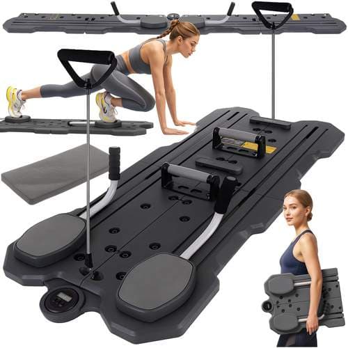 Pilateslauta laskutasolla, liukumaton, kokoontaitettava muotoilu