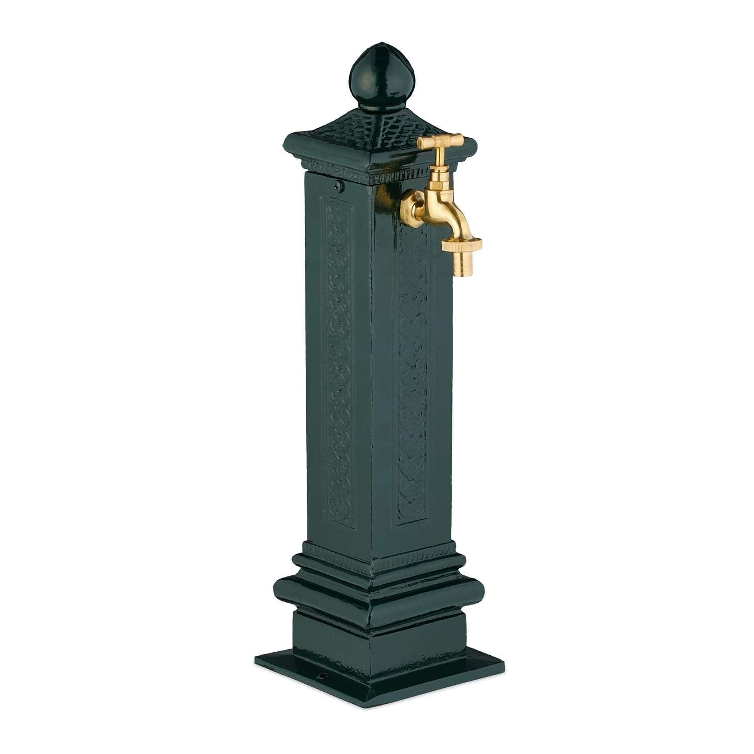 Antiikkinen metallinen pylvässuihkulähde – 47 cm, puutarhakoriste