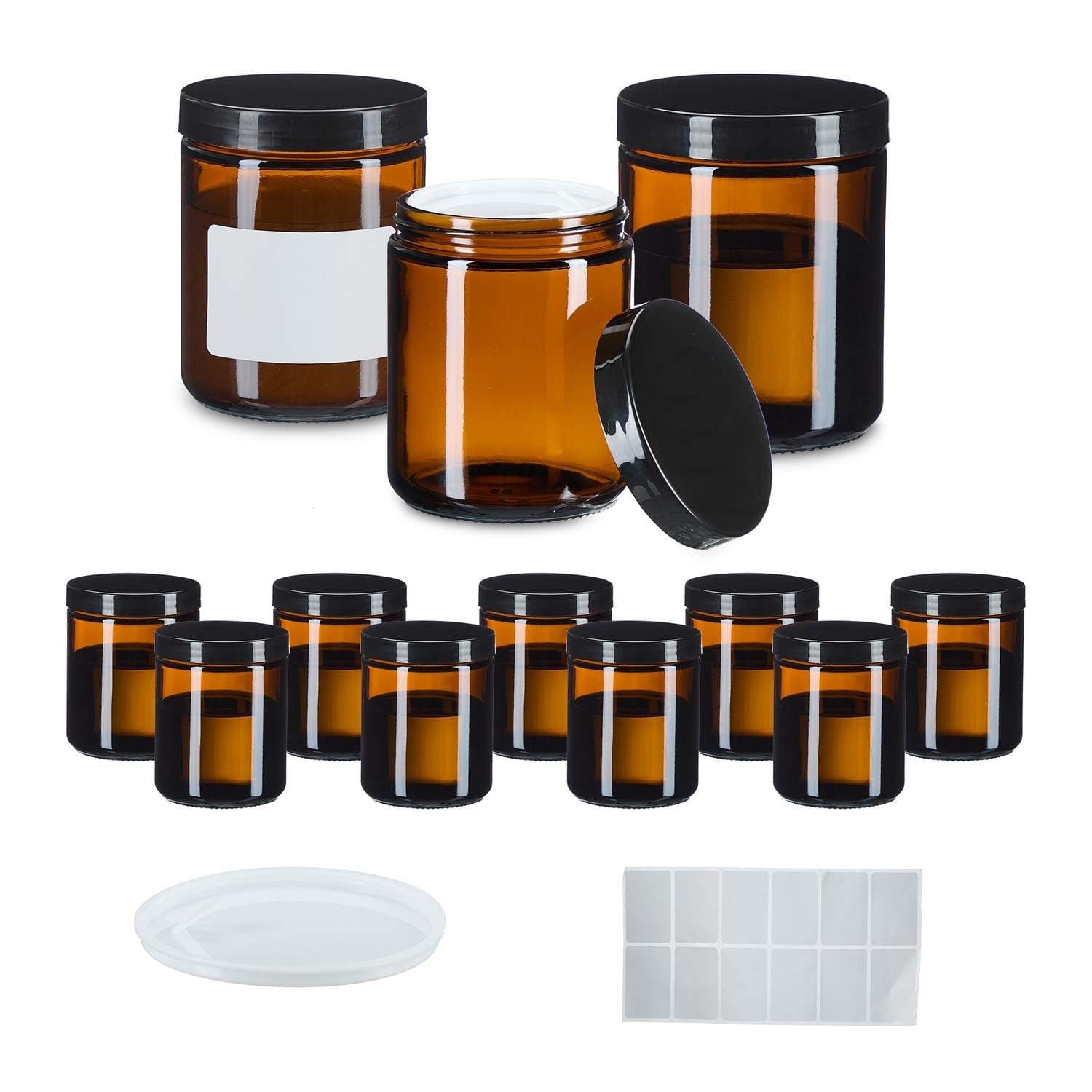 Amber Glass Cream -purkit – UV-suoja, vuotamaton muotoilu