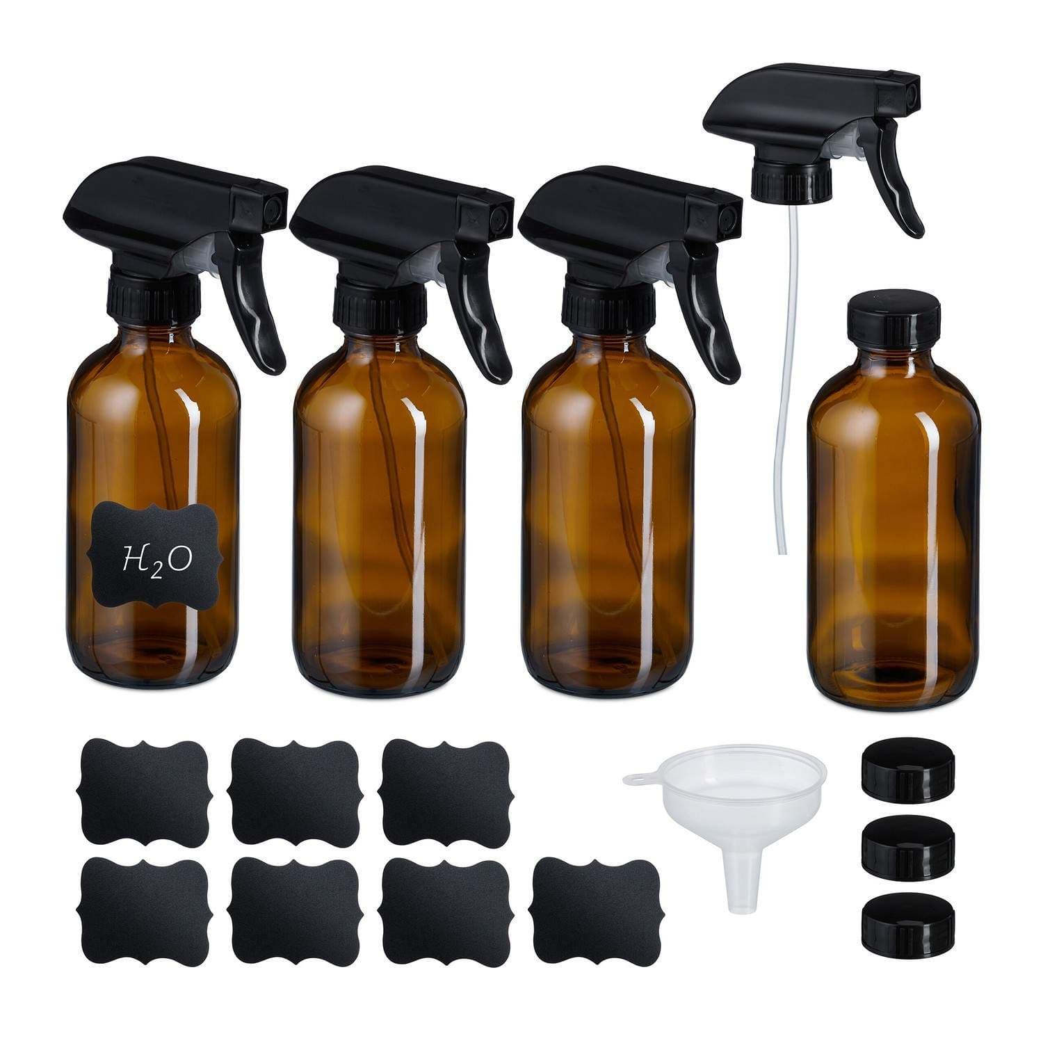 Keltaiset lasisuihkepullot, 4 kpl - UV-suoja