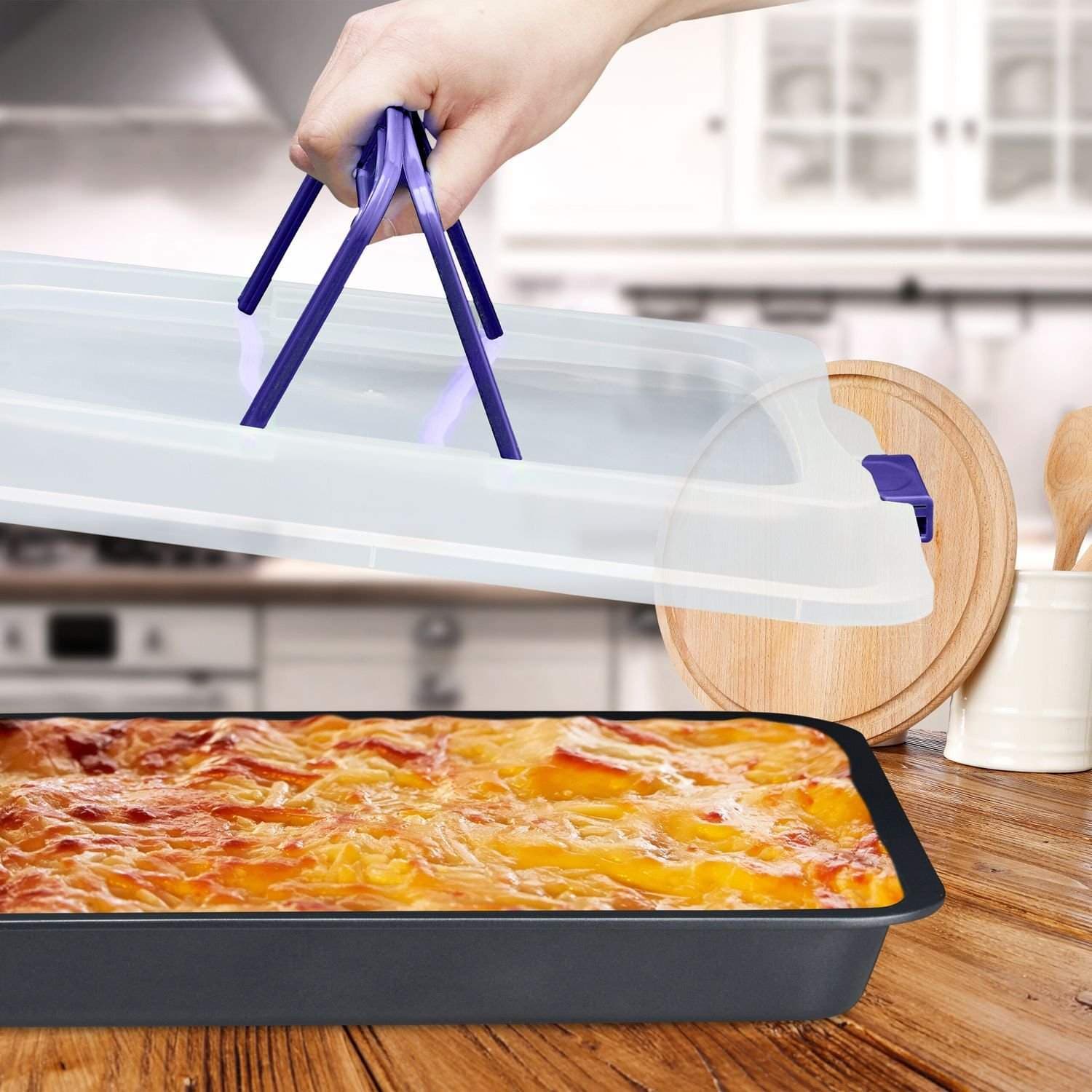 Leivinpelti kannella – tarttumaton, 3-in-1-teline view 2