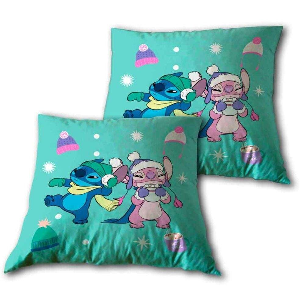 Stitch & Angel -tyyny - pehmeä pehmo, 18x18 tuumaa