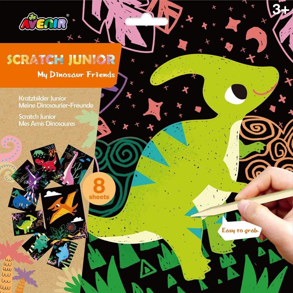 Dinosaurusteemainen Scratch Junior -setti lapsille