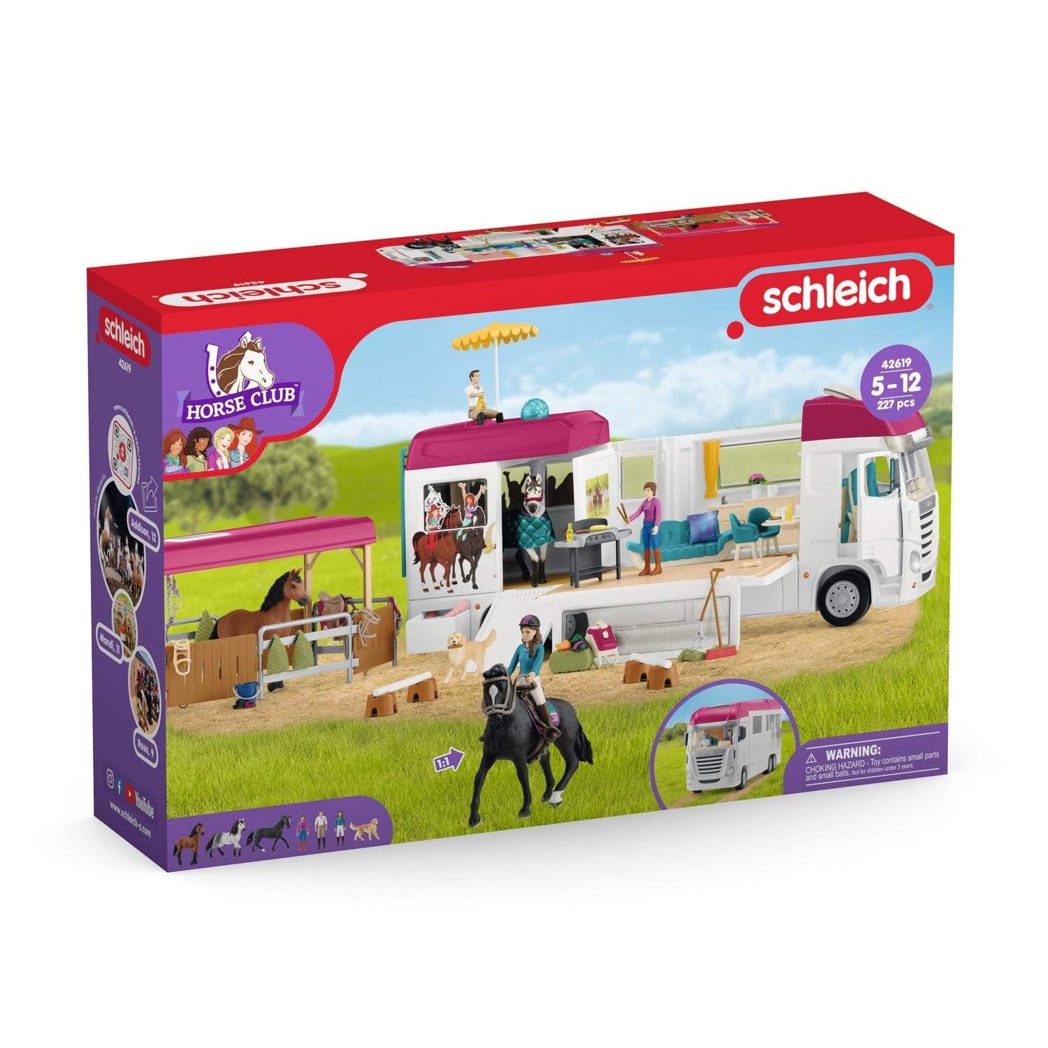 Hevoskuljetin tarvikkeineen Schleich Horse Clubille