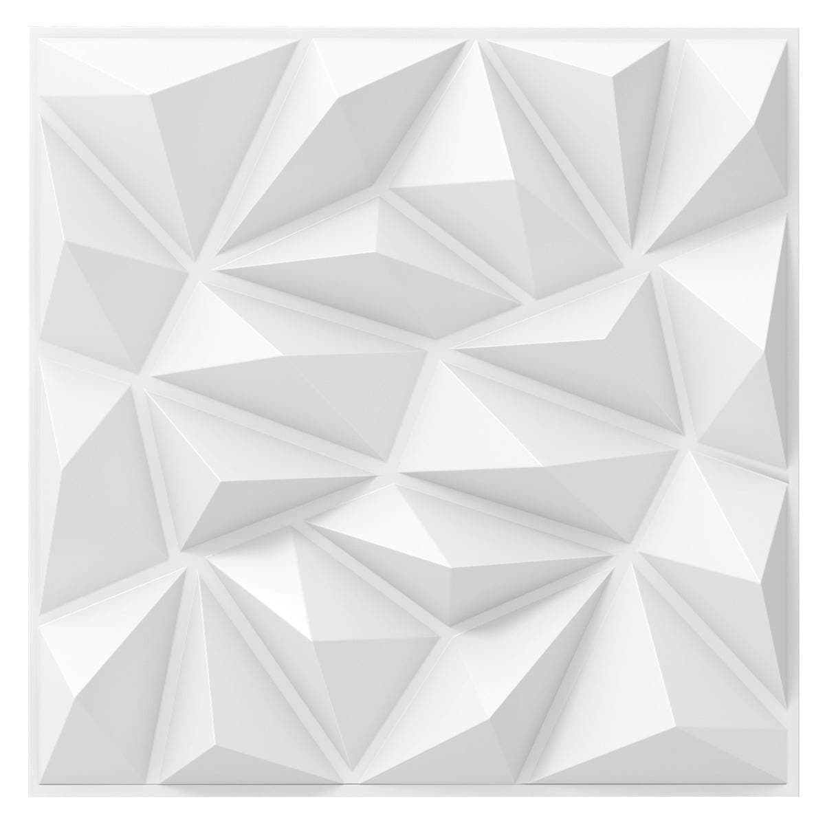 3D-seinäpaneelit, timanttikuvio, 50x50 cm, peitto 10 m²