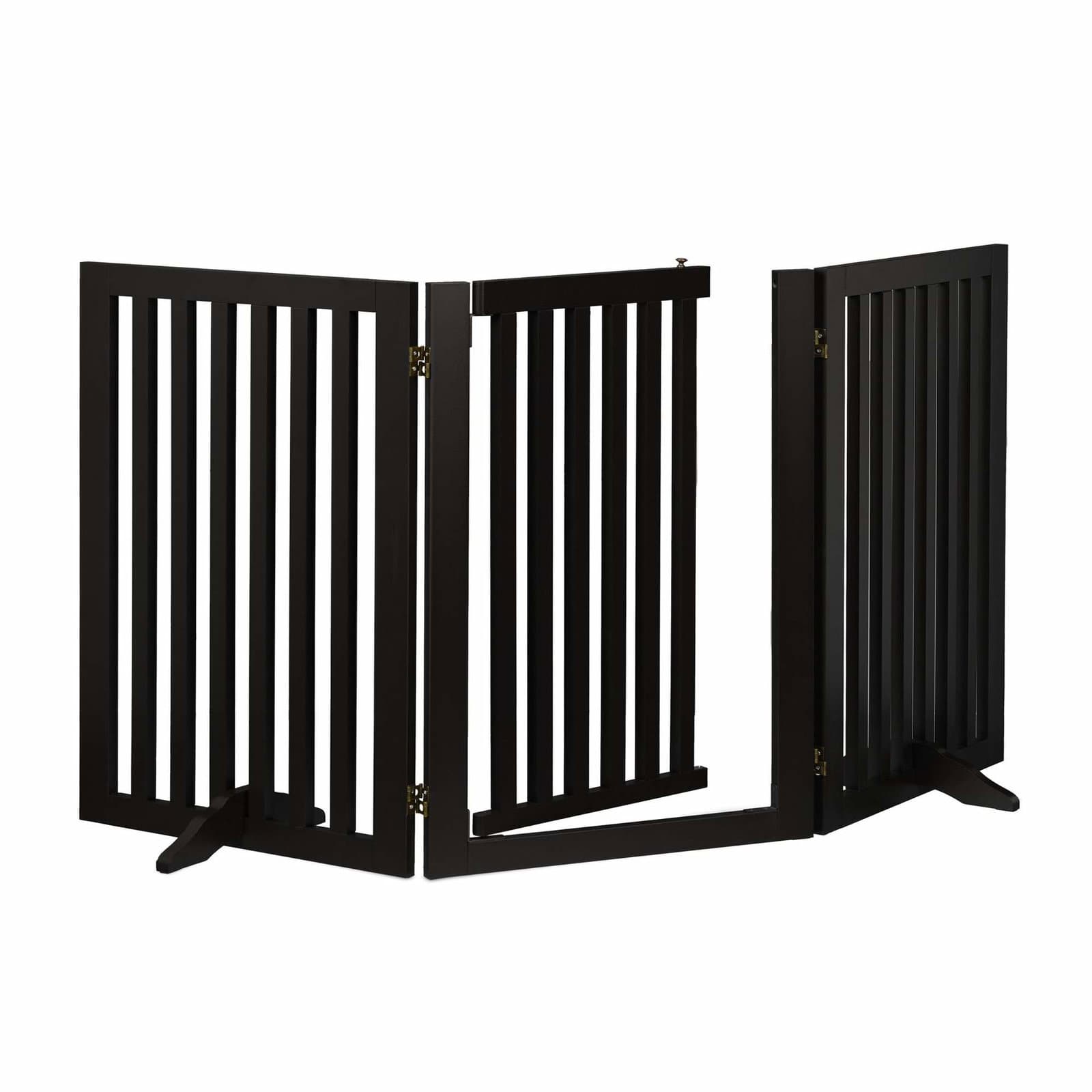 Musta turvaportti ovella 70 cm