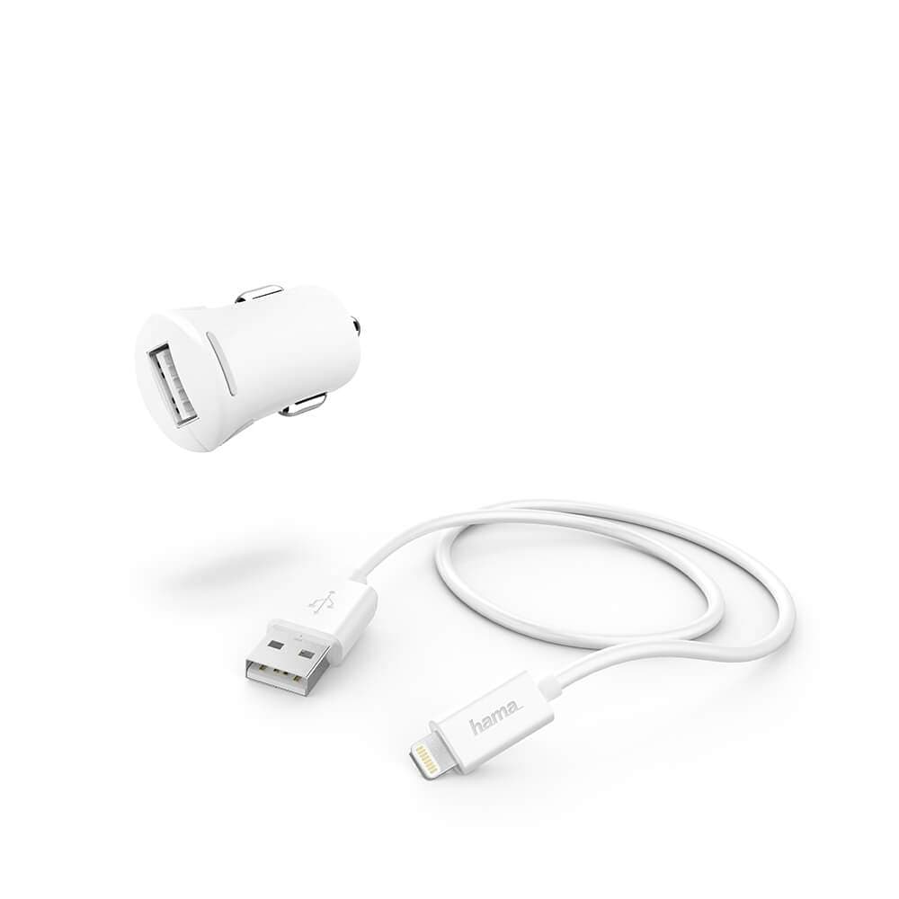 HAMA Autolataussarja Lightning White